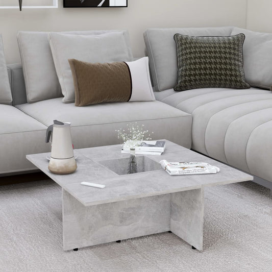 Couchtisch Betongrau 79,5x79,5x30 cm Holzwerkstoff