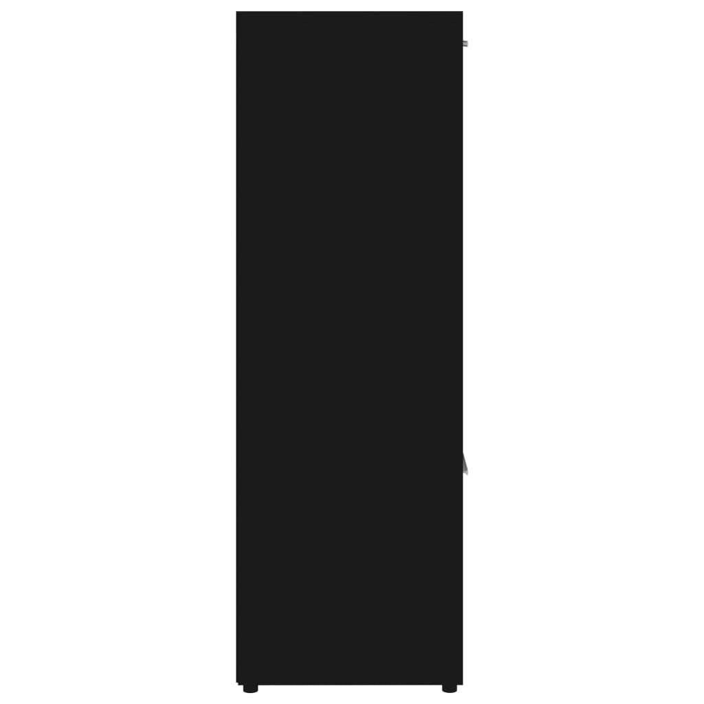 Bookshelf Black 90x30x90 cm Wood Material