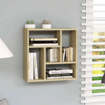 Wandregal Sonoma-Eiche 45x16x45 cm Holzwerkstoff