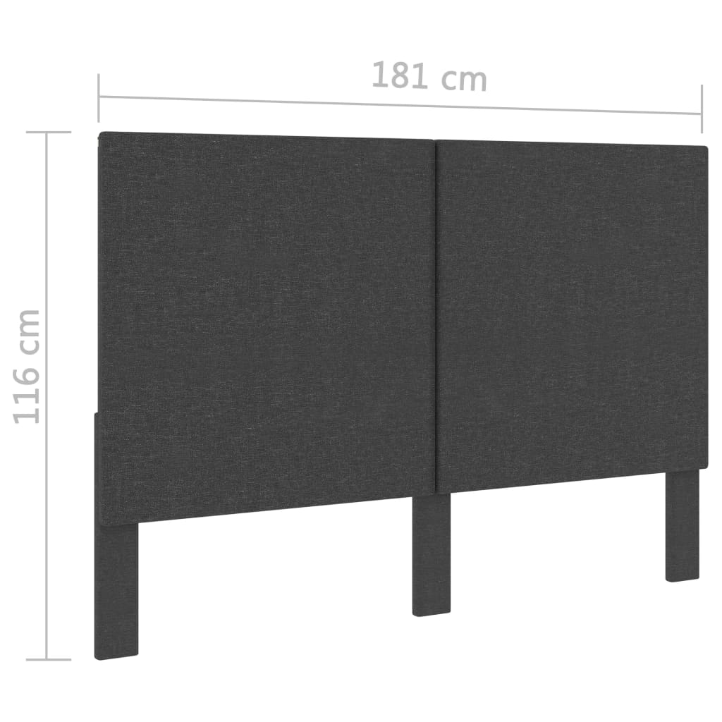 Boxspringbett Dunkelgrau Stoff 180x200 cm