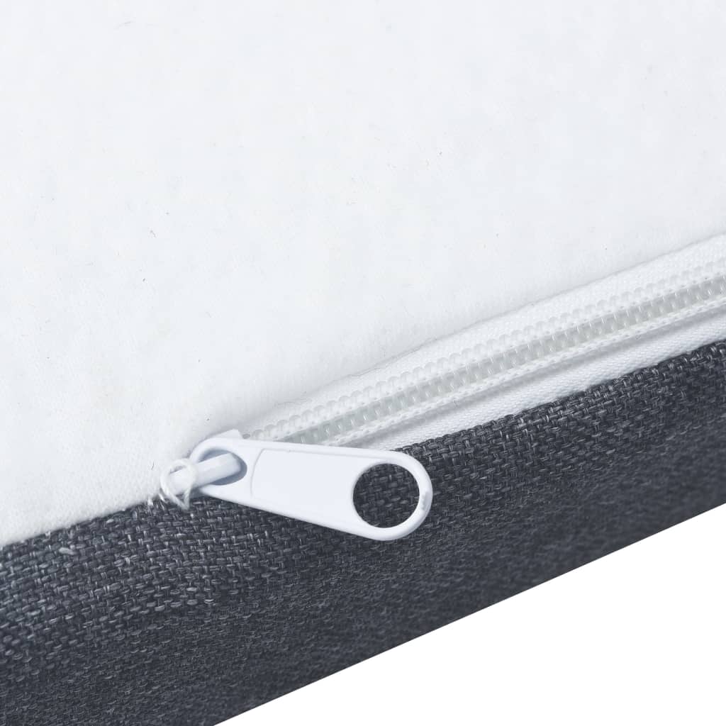 Boxspringbett Dunkelgrau Stoff 200x200 cm