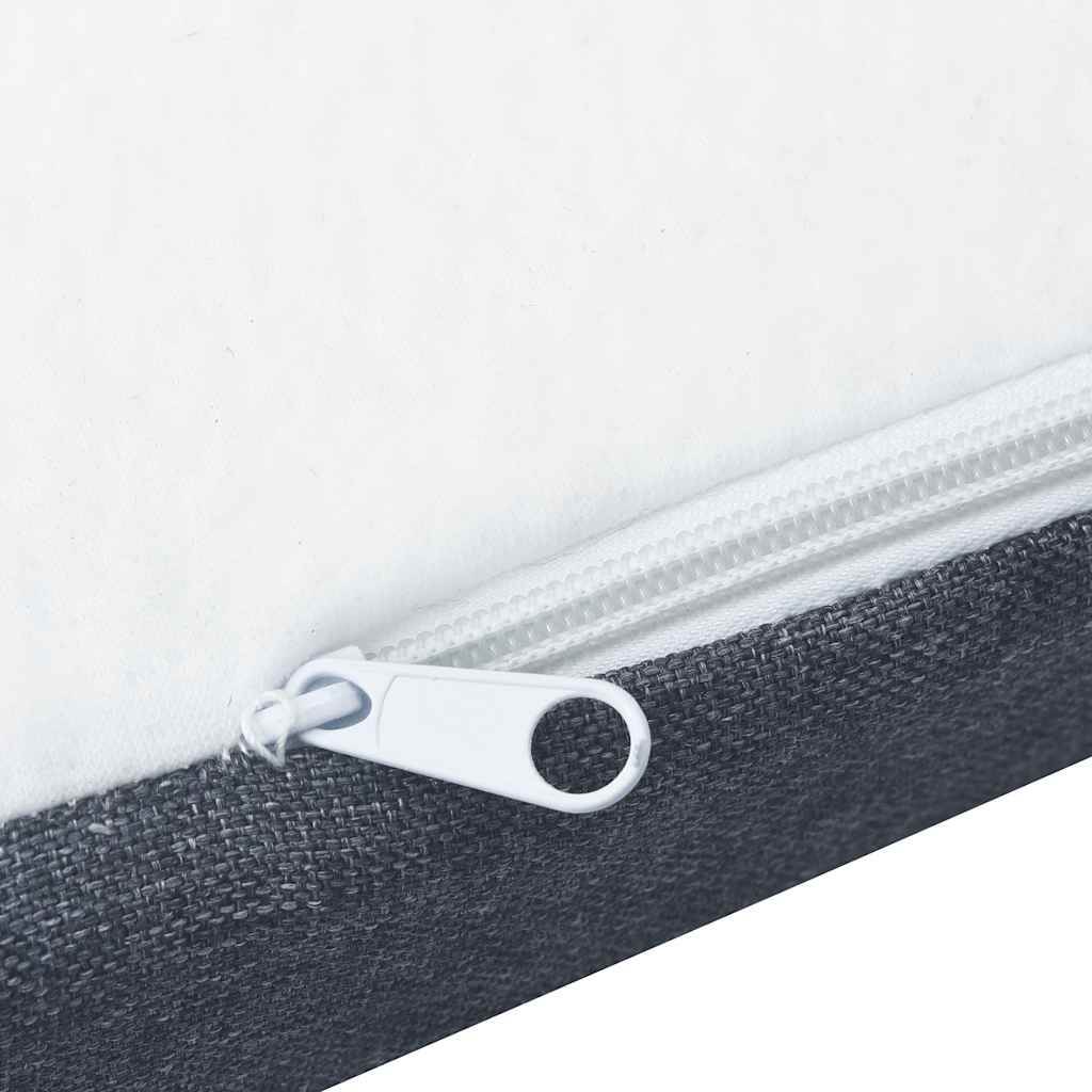 Boxspringbett Dunkelgrau Stoff 180x200 cm