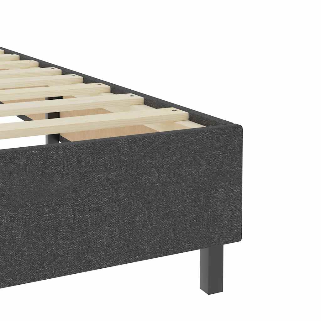 Boxspringbett Dunkelgrau Stoff 180x200 cm