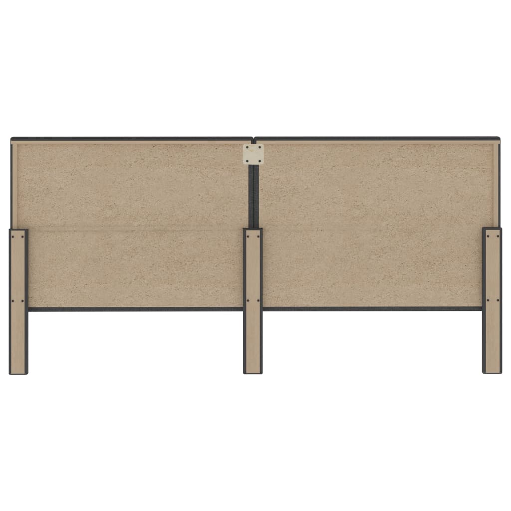 Boxspringbett Dunkelgrau Stoff 200x200 cm
