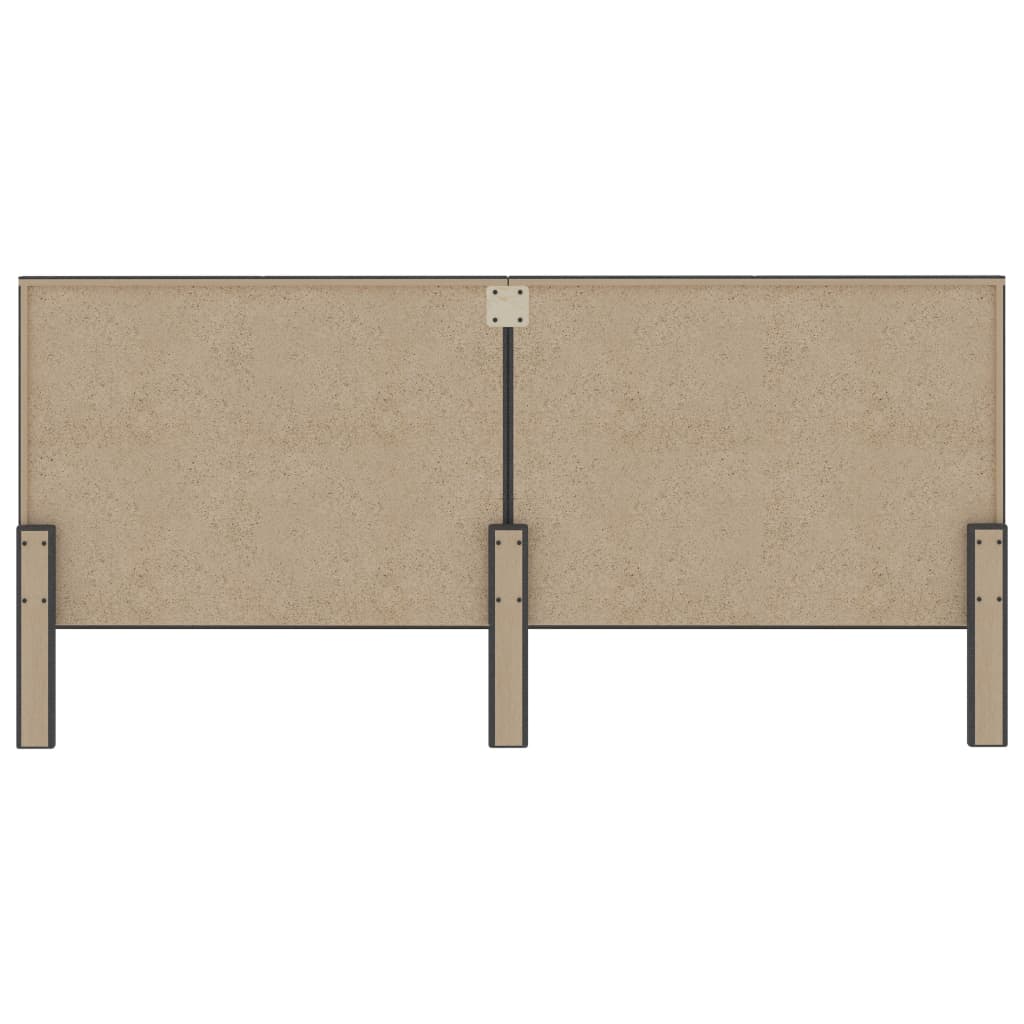 Boxspringbett Dunkelgrau Stoff 200x200 cm