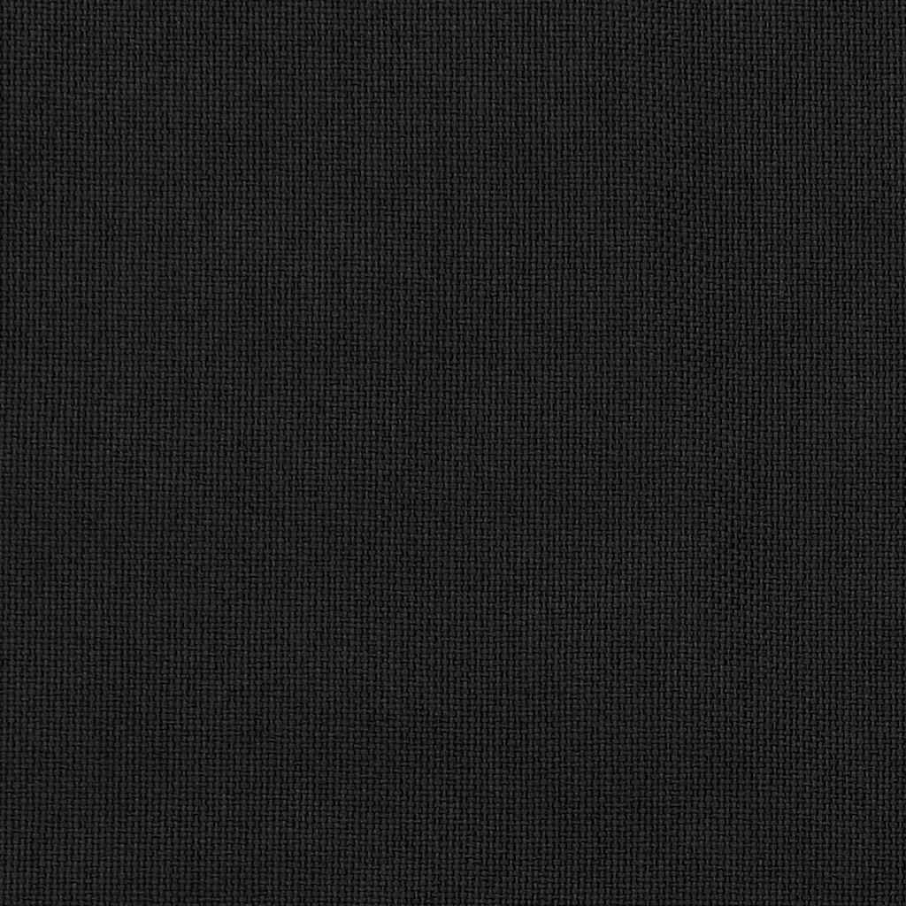 Verdunkelungsvorhänge Ösen Leinenoptik 2 Stk. Schwarz 140x245cm