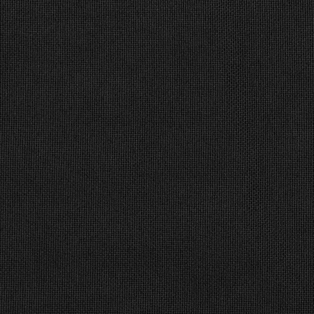 Verdunkelungsvorhänge Haken Leinenoptik 2Stk. Schwarz 140x225cm