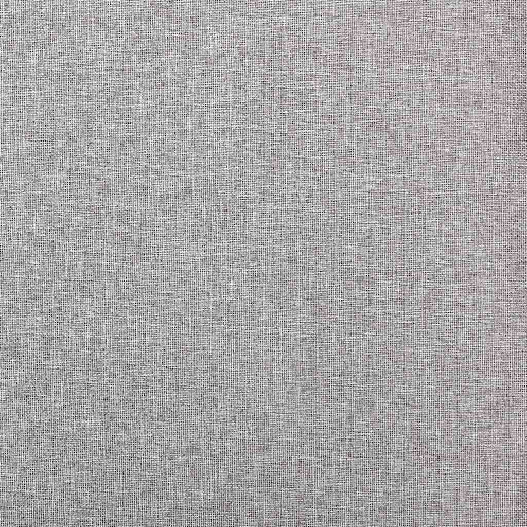 Verdunkelungsvorhänge Ösen Leinenoptik 2 Stk. Grau 140x245 cm