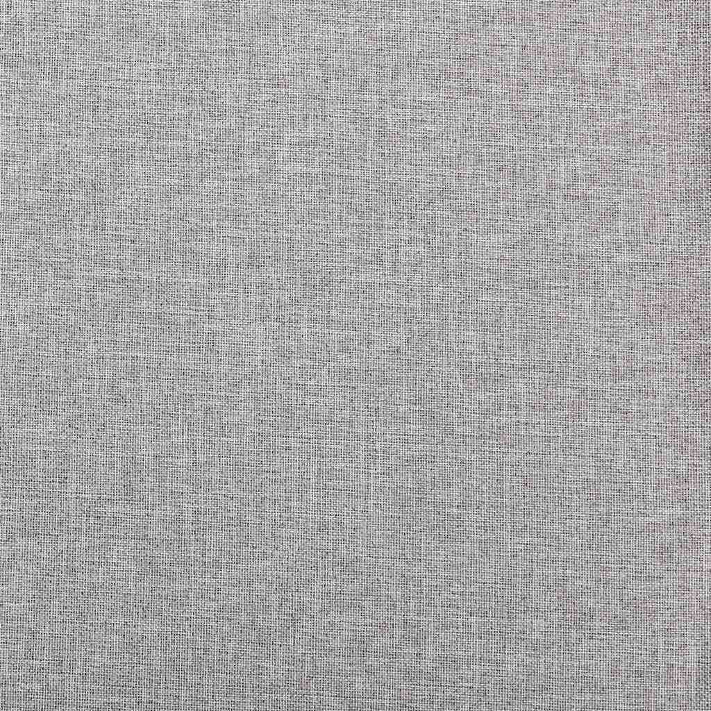 Verdunkelungsvorhänge Haken Leinenoptik 2 Stk. Grau 140x175 cm
