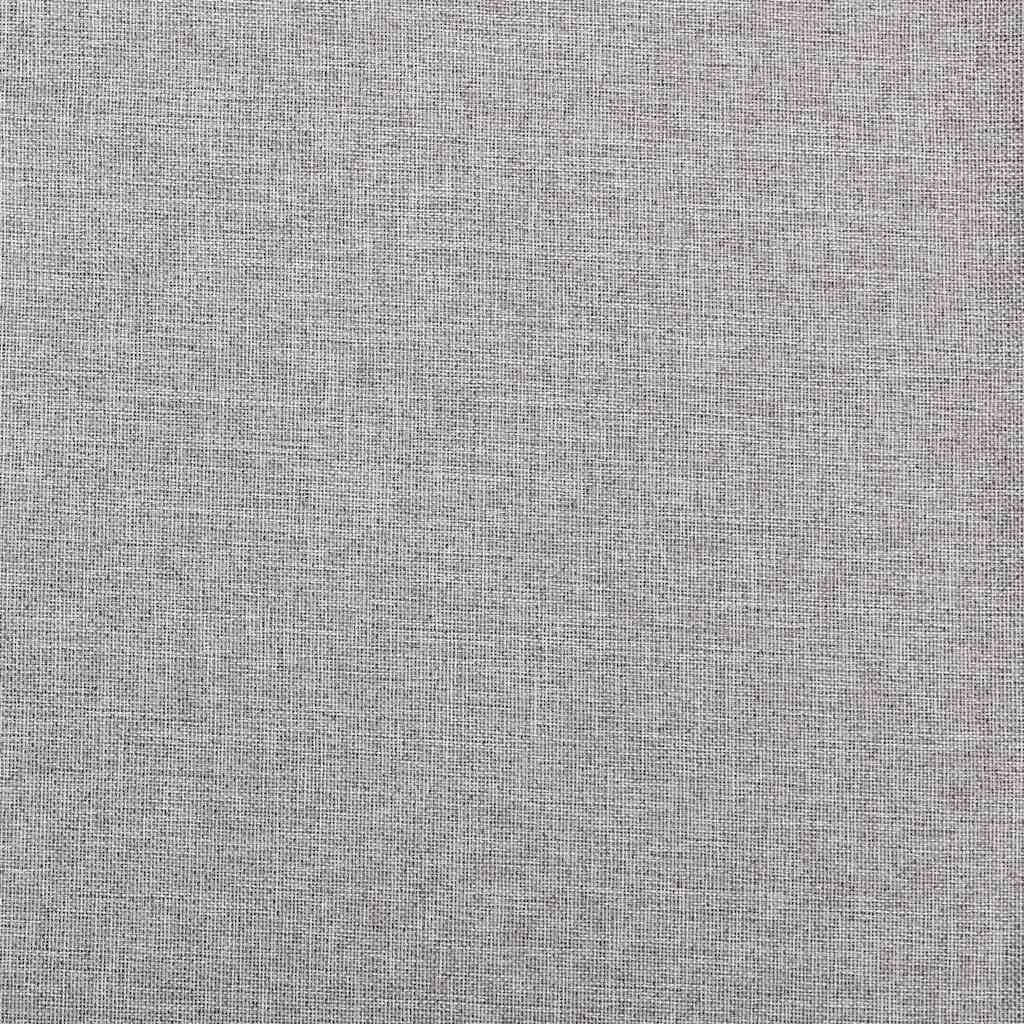 Verdunkelungsvorhang mit Haken Leinenoptik Grau 290x245 cm