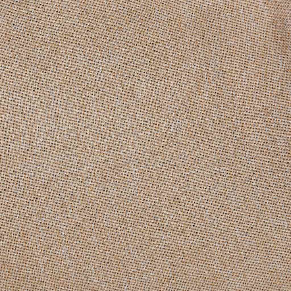 Verdunkelungsvorhänge Ösen Leinenoptik 2 Stk. Beige 140x245 cm