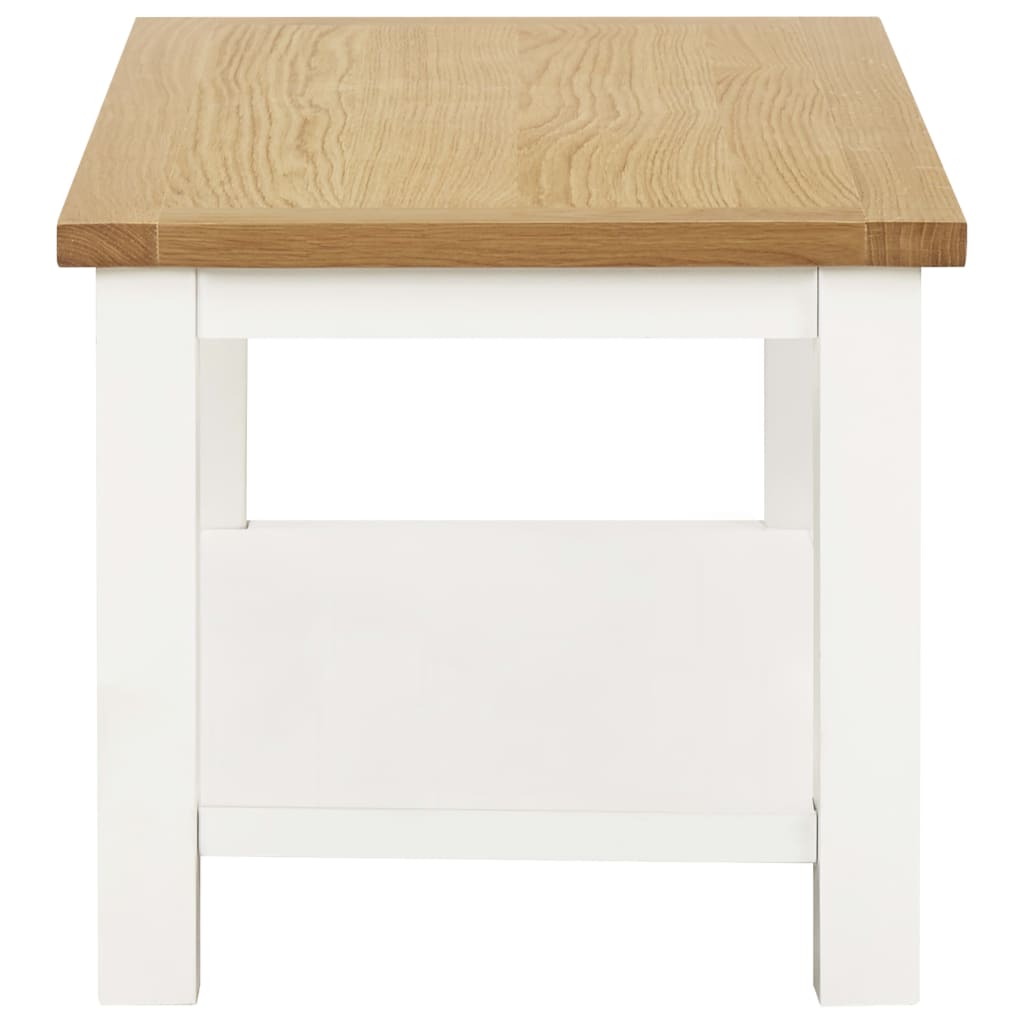 Couchtisch 90x45x40 cm Eiche Massivholz