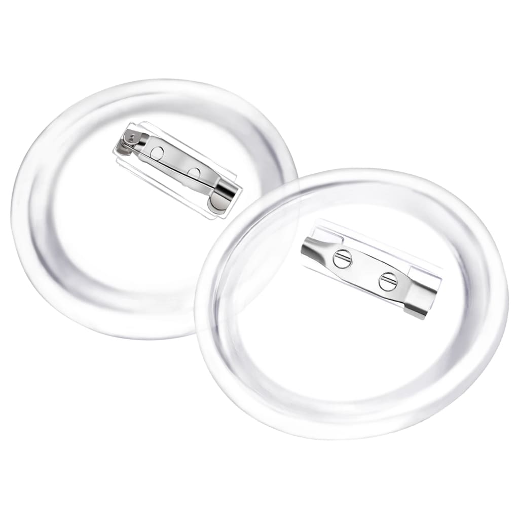 Button-Set mit Anstecknadel 100 Stk. Acryl 44 mm