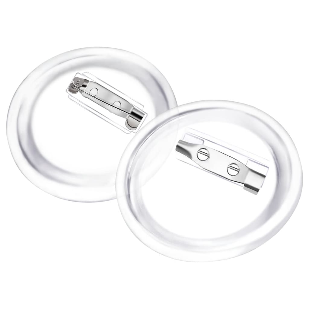 Button-Set mit Anstecknadel 100 Stk. Acryl 37 mm