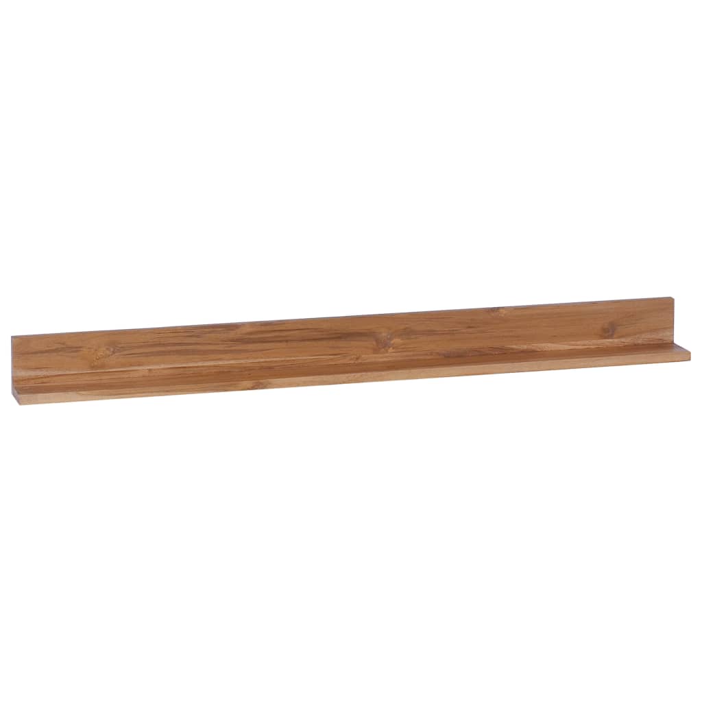Wandregale 2 Stk. 120x10x10 cm Massivholz Teak