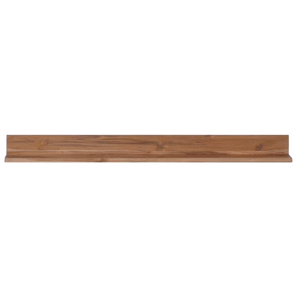 Wandregale 2 Stk. 120x10x10 cm Massivholz Teak