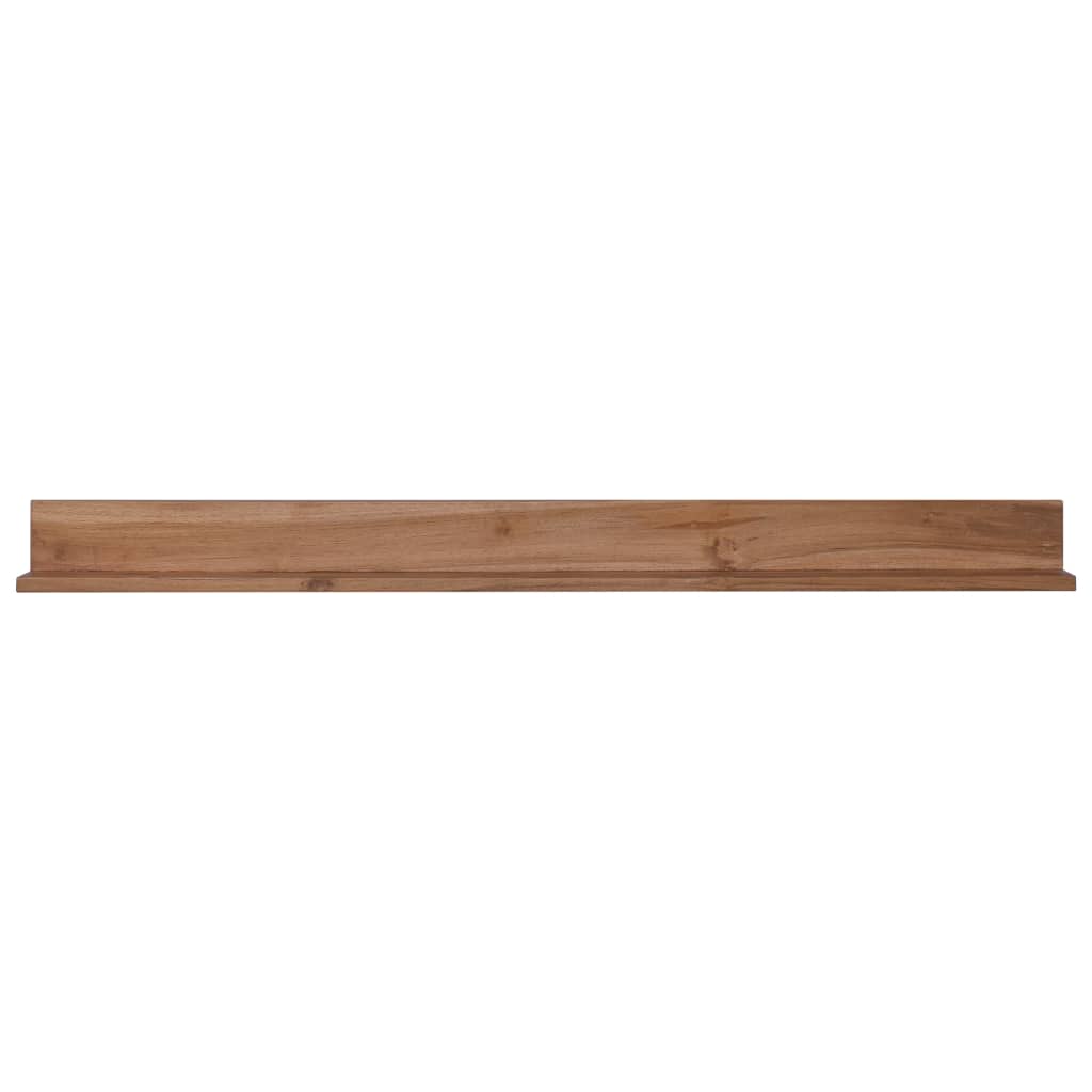 Wandregale 2 Stk. 120x10x10 cm Massivholz Teak