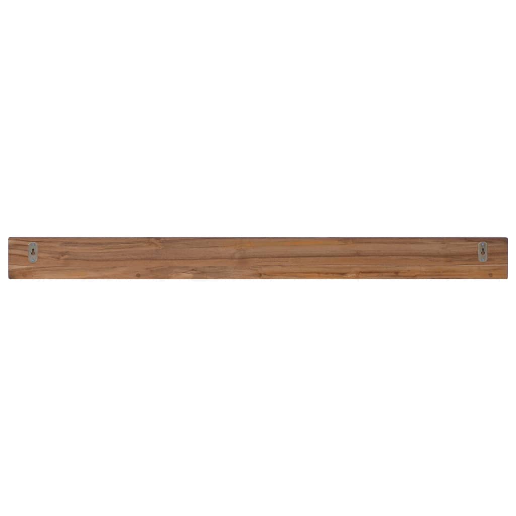 Wandregale 2 Stk. 120x10x10 cm Massivholz Teak