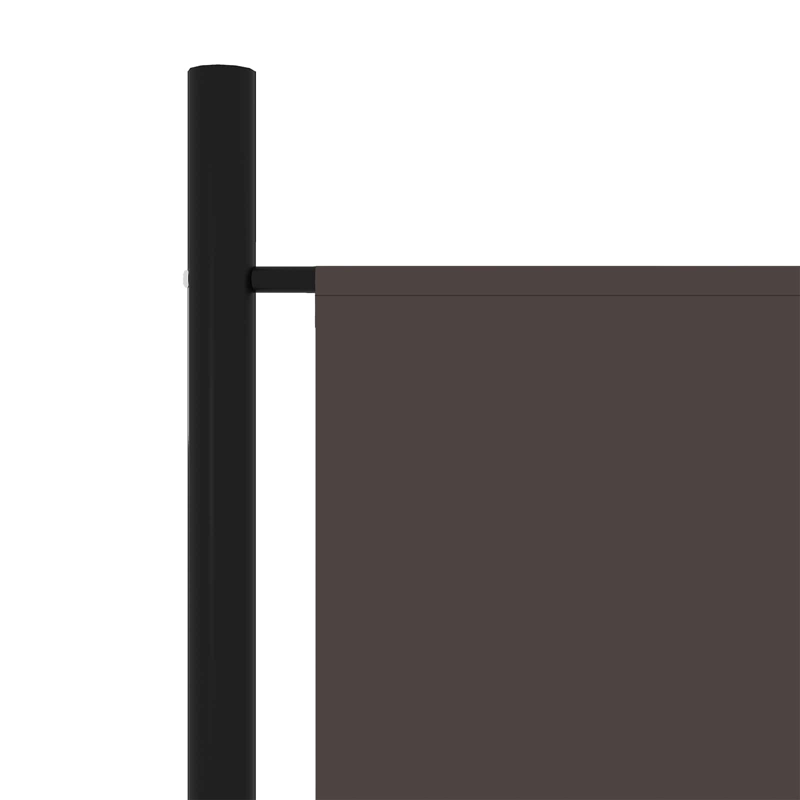 3-tlg. Raumteiler Braun 150x180 cm