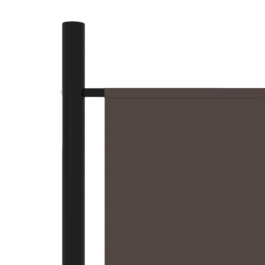 6-tlg. Raumteiler Braun 300x180 cm
