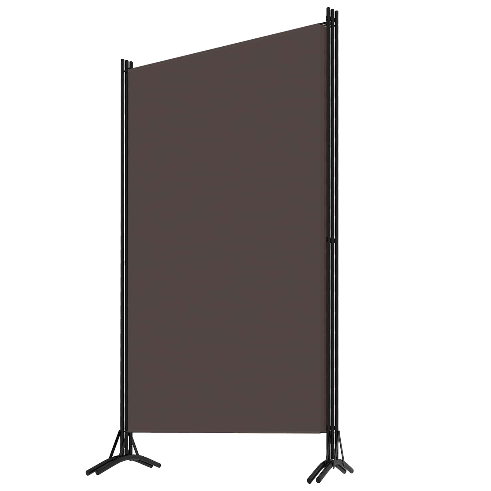 3-tlg. Raumteiler Braun 260x180 cm