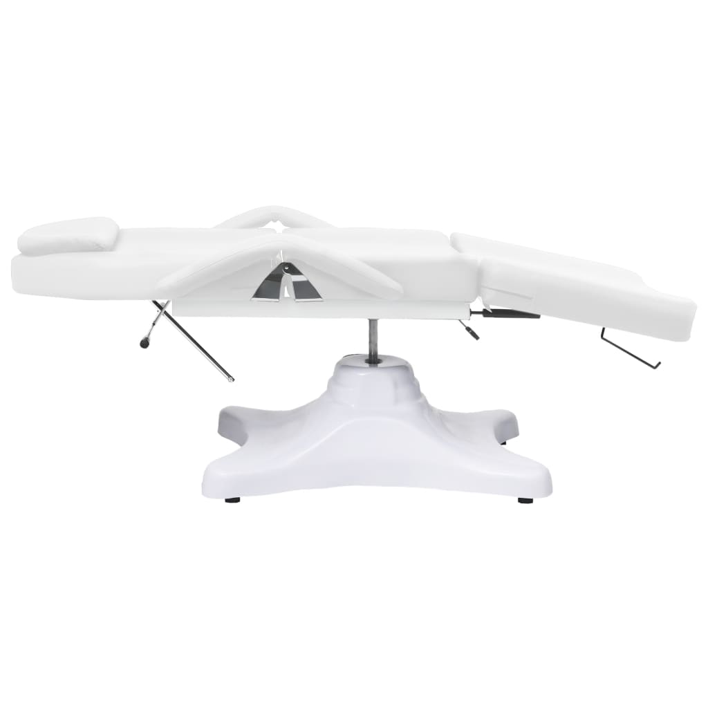 Massagetisch Weiß 180x62x(86,5-118) cm