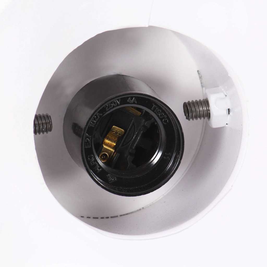 Hängelampe Industriestil 25 W Weiß Rund 19 cm E27