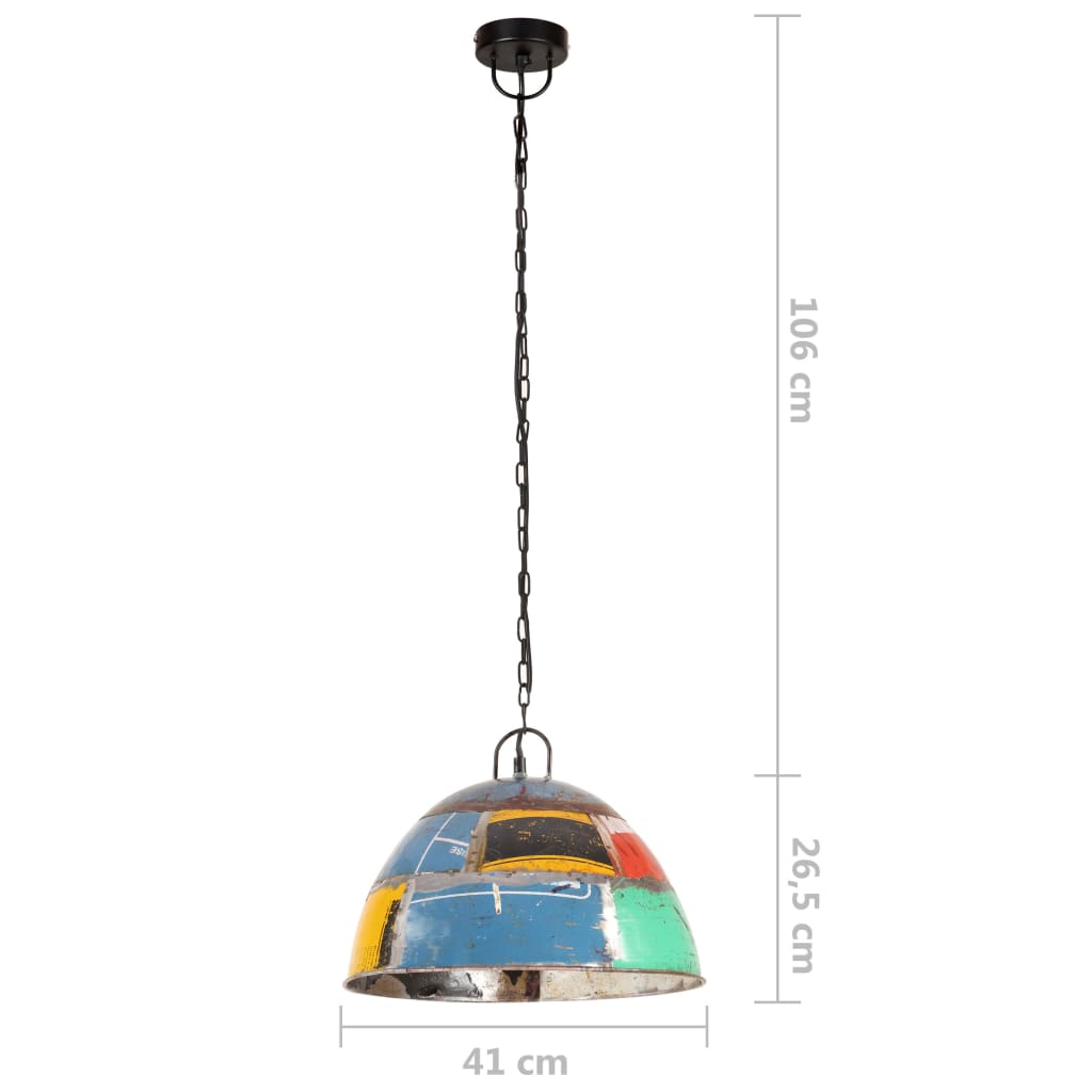 Hängelampe Vintage Industriestil 25 W Mehrfarbig Rund 41 cm E27