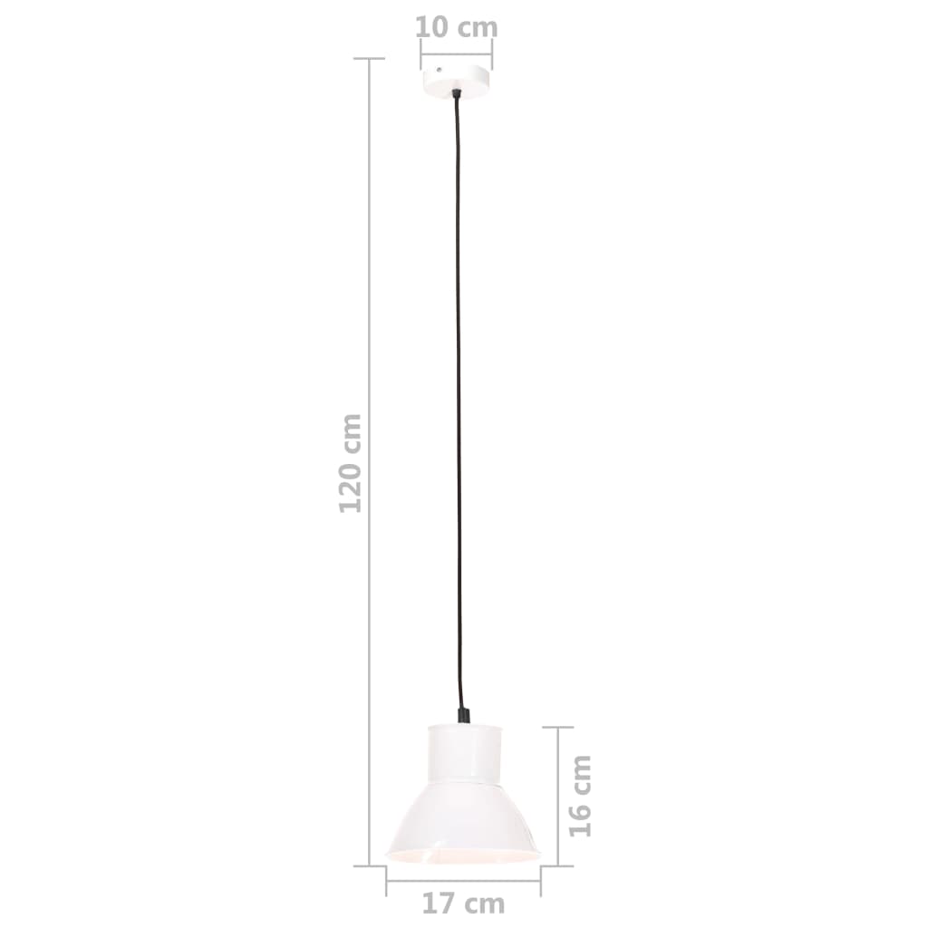 Hängelampe 25 W Weiß Rund 17 cm E27