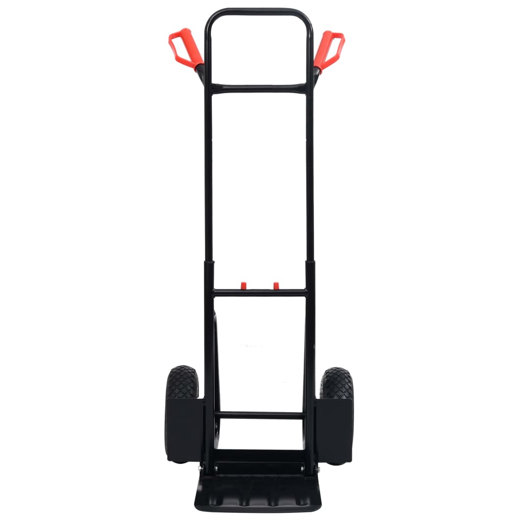 Teleskop-Sackkarre 200 kg Schwarz und Rot
