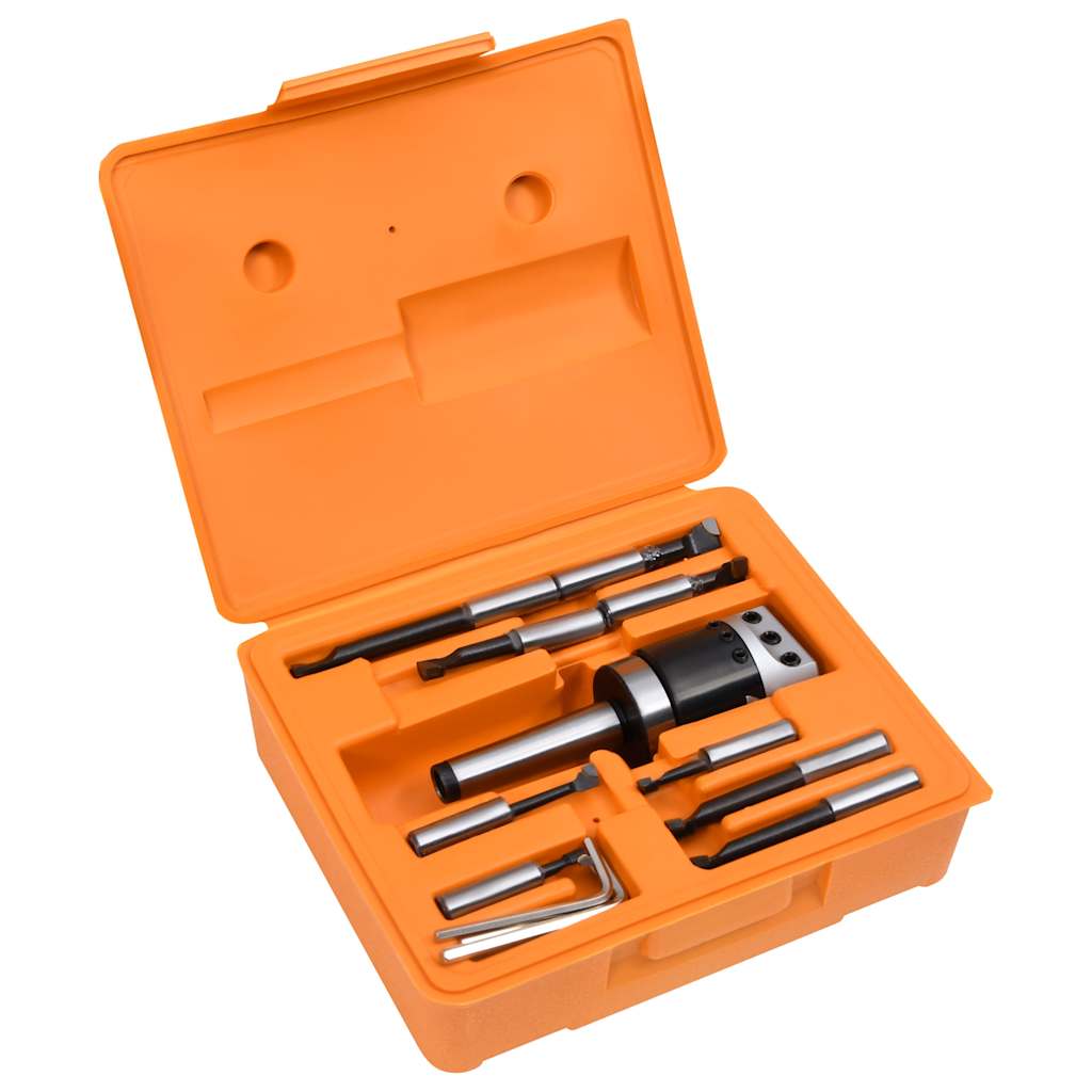 15-tlg. Bohrwerkzeug-Set 50 mm Bohrkopf F1-12 MT3-M12