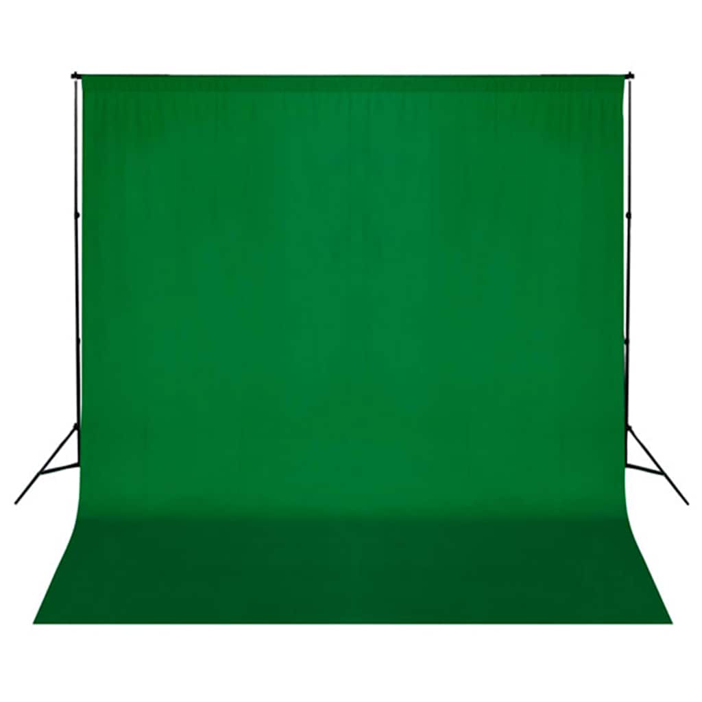Fotostudio-Set mit Hintergrund, Leuchten und Schirmen