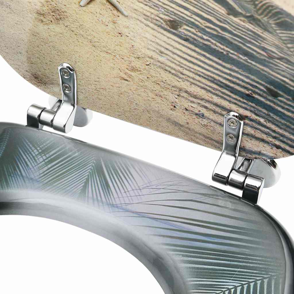 Toilettensitz mit Deckel MDF Strand-Design