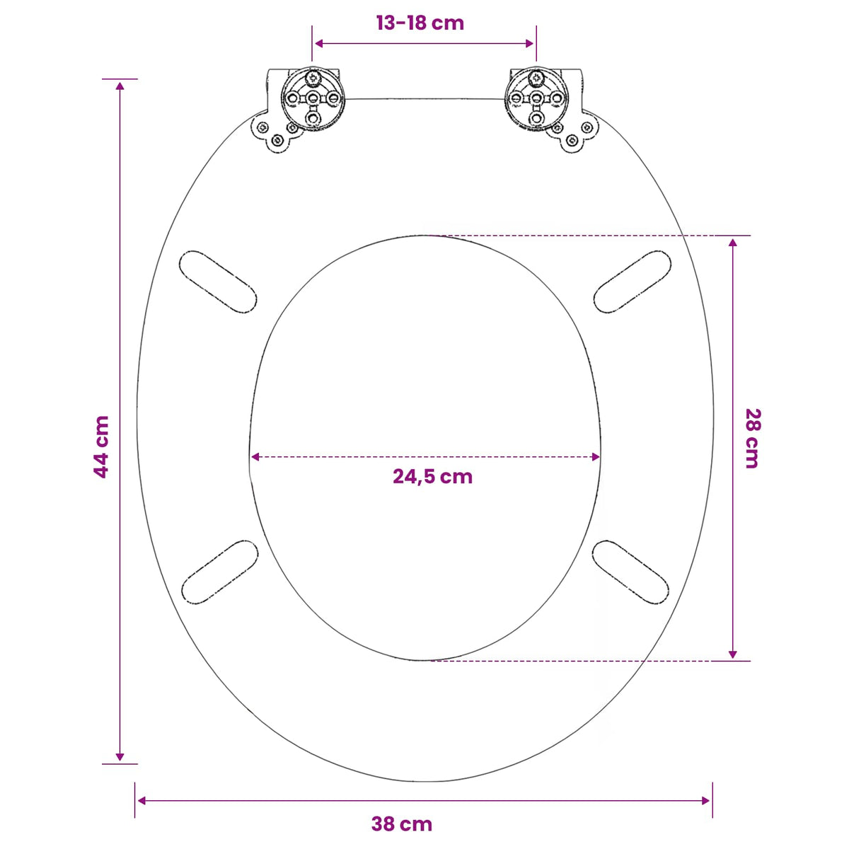 Toilettensitz mit Deckel MDF Strand-Design
