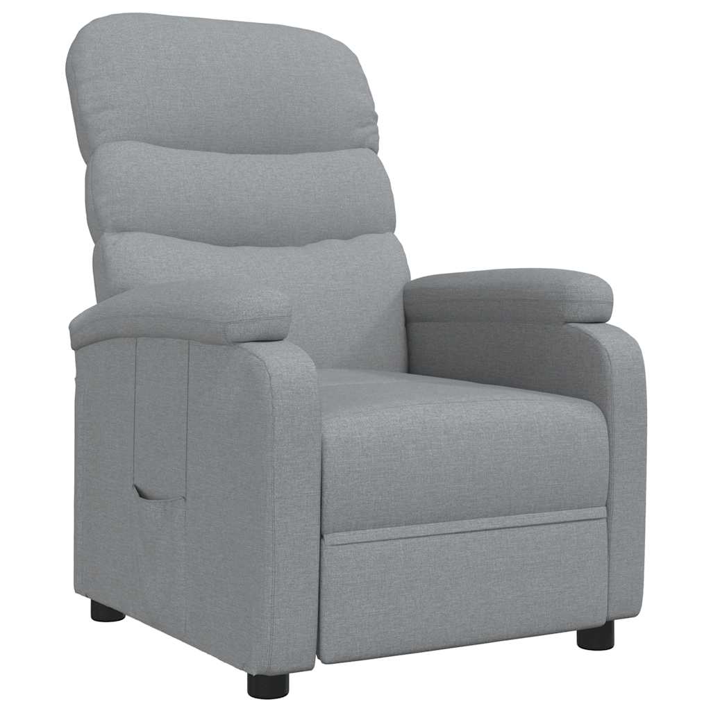 Relaxsessel Hellgrau Stoff