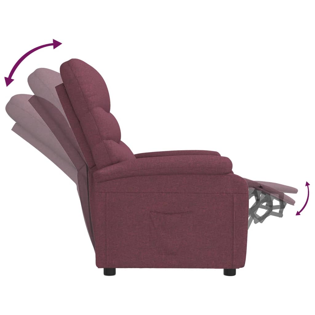 Relaxsessel Lila Stoff