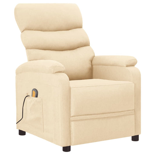 Fauteuil de massage tissu crème