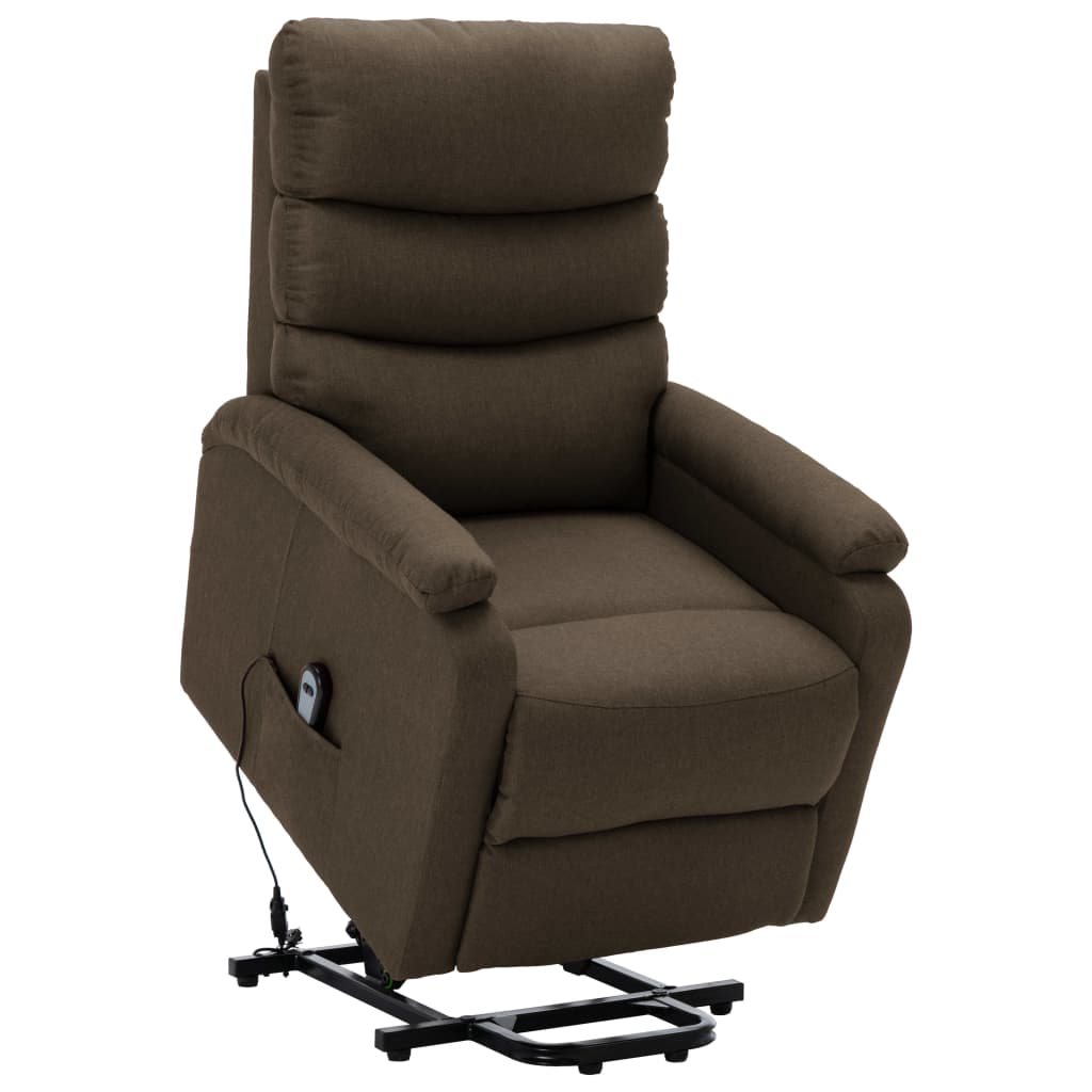 Aufstehsessel Braun Stoff