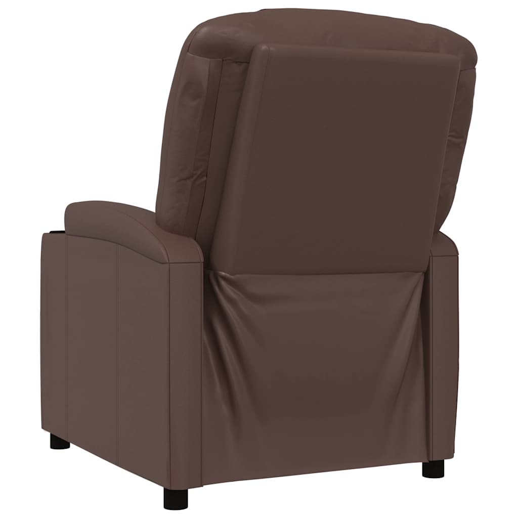 Relaxsessel Braun Kunstleder