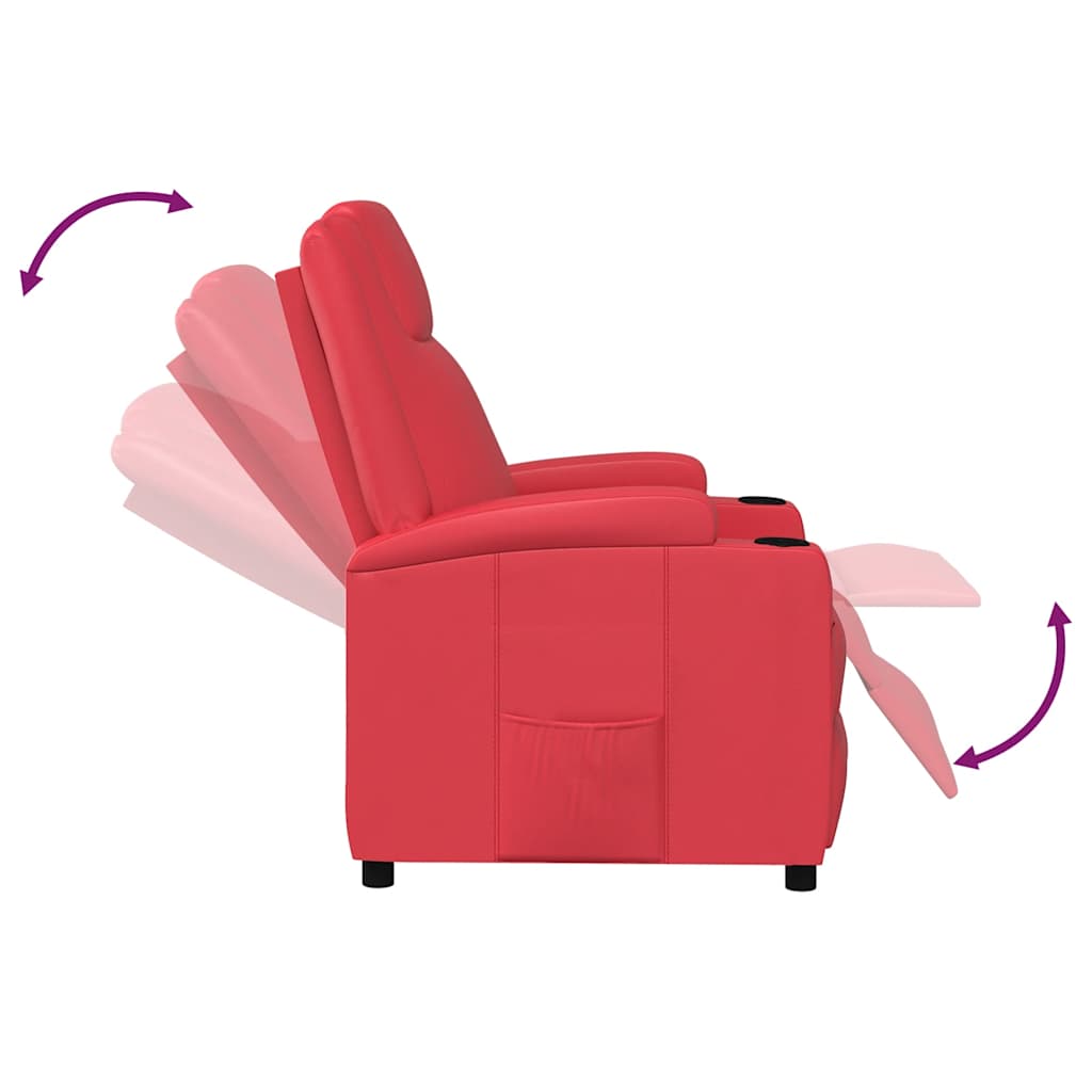 Relaxsessel Rot Kunstleder