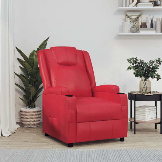 Relaxsessel Rot Kunstleder