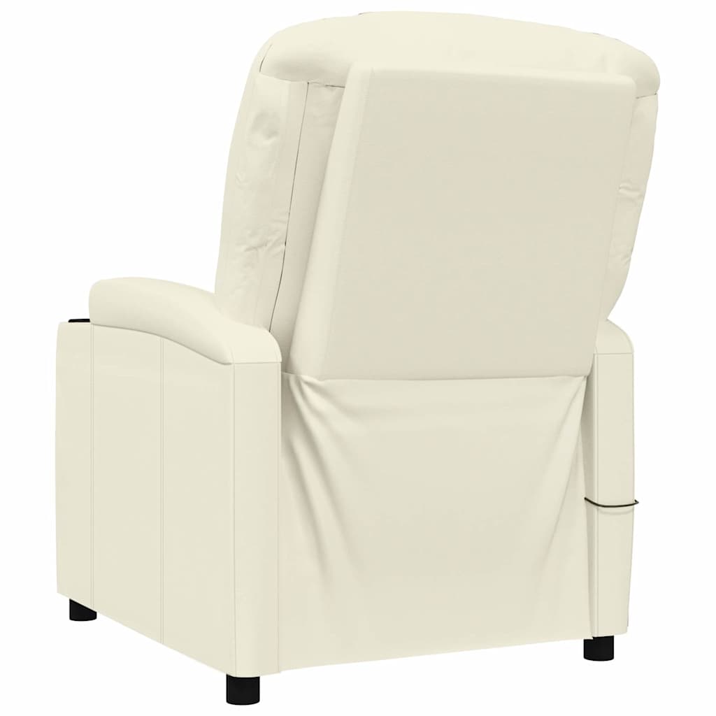 Massagesessel Cremeweiß Kunstleder