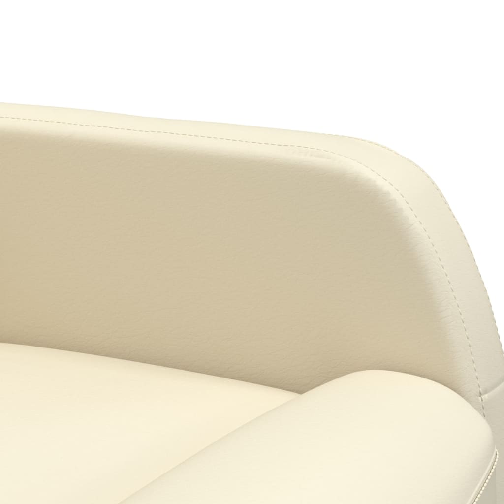 Relaxsessel Cremeweiß Kunstleder