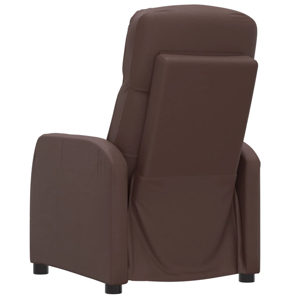 Relaxsessel Braun Kunstleder