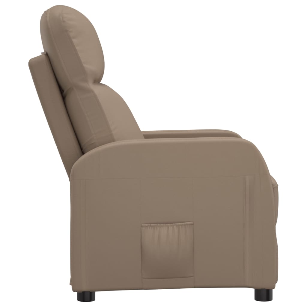 Relaxsessel Cappuccino-Braun Kunstleder