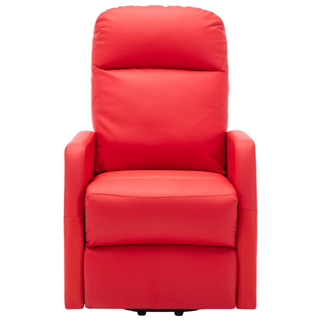 Aufstehsessel Rot Kunstleder