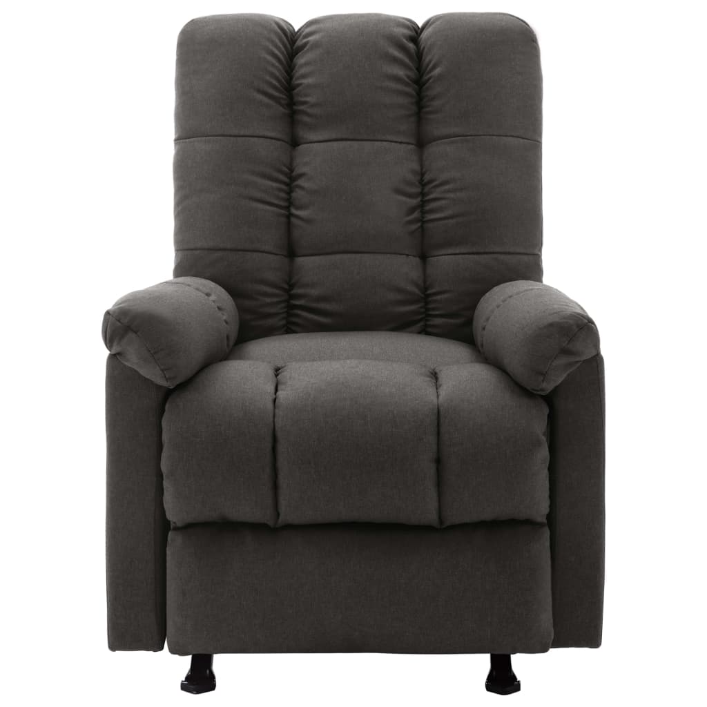 Relaxsessel Verstellbar Dunkelgrau Stoff