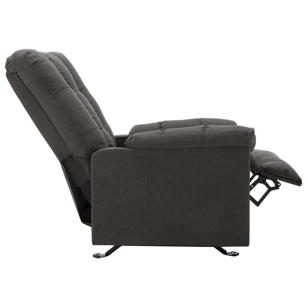 Relaxsessel Verstellbar Dunkelgrau Stoff