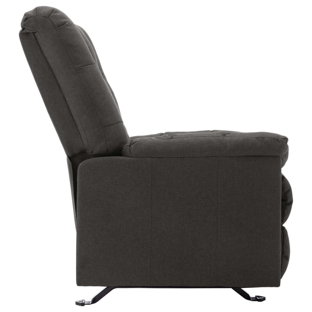 Relaxsessel Verstellbar Dunkelgrau Stoff