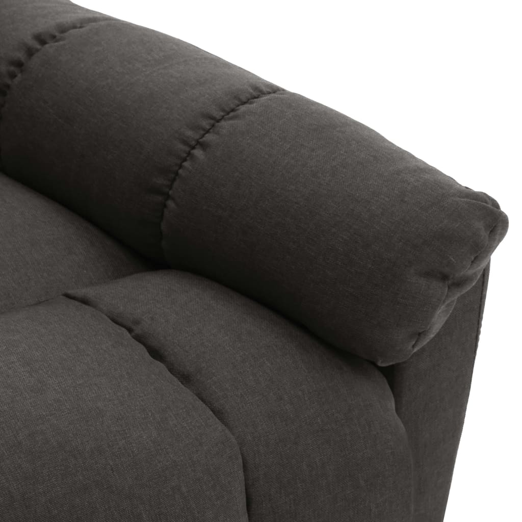 Relaxsessel Verstellbar Dunkelgrau Stoff